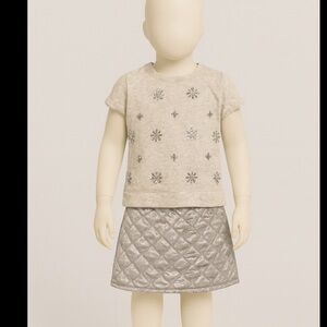 Gymboree skirt and crew  cut top